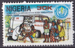 Nigeria 1988 40. Jahrestag Der W.H.O. O/used (Z1-2) - OMS