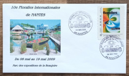 Montimbramoi - 10e FLORALIES INTERNATIONALES / Le Pouvoir Des Fleurs - NANTES - 2009 - Storia Postale