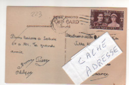 Timbre , Stamp Yvert N° 223 Sur Cp , Carte , Postcard Du ? - Brieven En Documenten