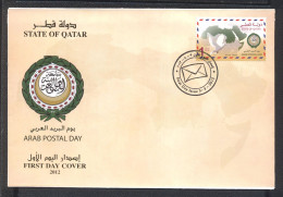 Qatar 2012- Postal Arab Day FDC - Qatar