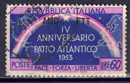 Italien / Triest Zone A - 1953 - 4 Jahre NATO, Nr. 196, Gestempelt / Used - Used