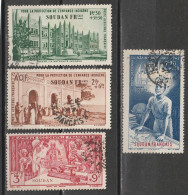 Soudan Poste Aérienne N° 6, 7, 8, 9 - Used Stamps