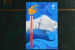 China Beijing 2008 Postcard Olympic Games The Torch On Qomolangma Everest Jeux Olympiques Chine - Estate 2008: Pechino