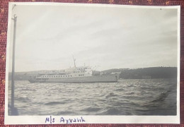 M.S. AYVALIK , SHIP, ORGINAL PHOTOCARD,IN TURKEY - Transbordadores