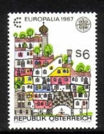 ÖSTERREICH MI-NR. 1876 POSTFRISCH(MINT) EUROPA 1987 MODERNE ARCHITEKTUR HUNDERTWASSER-HAUS - 1987