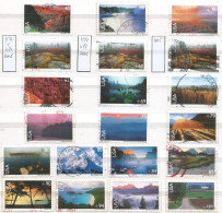 USA 1999 / 2012 Airmail Landscapes Cpl 18+2v Set  SC.#C133/C150 - ALL IN VFU CONDITION - 3a. 1961-… Gebraucht