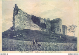 Af320 Cartolina Vibo Valentia Antico E Storico Castello Normanno 1936 - Vibo Valentia