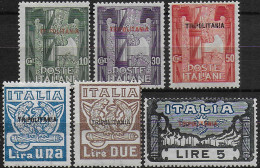 1923 Tripolitania Marcia Su Roma 6v. MNH Sassone 5/10 - Andere & Zonder Classificatie