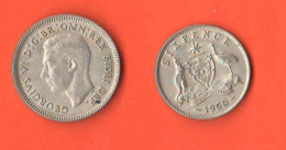 Australie 6 Pence 1950 Australia Silver Coin King Georgius VI° SIX Pence - Sixpence