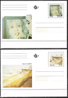 1996 : BK50/51 - Kunstwerken Brusselse Metro - Set Van 2 Briefkaarten Ongebruikt - Cartoline Illustrate (1971-2014) [BK]