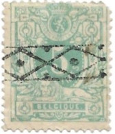 COB : 45 - Timbre BELGIQUE - 1884 - Oblitération Roulette (Manuelle) Sans Gomme - Lion Couché Avec Chiffre - 1849-1900