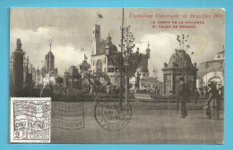 85 (Caritas)  Op Kaart "Exposition Universelle De Bruxelles 1910" Stempel BRUXELLES - 1910-1911 Caritas