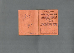 VP23.271 - 1961 - Université De Paris - Faculté Des Lettres Et Sciences Humaines - Carte - Melle Mireille SACOTTE - Cartes De Membre