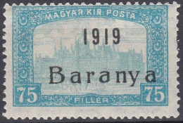 Hongrie Baranya 1919 Mi  Palais Du Gouvernement   (G6) - Baranya