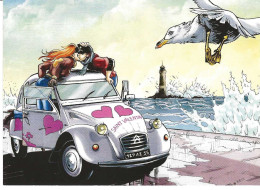 Carte Illustrée : SAINT-VALENTIN   -   Bretagne - 2 CV. - Other & Unclassified