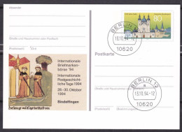 BRD 1994 Mi. Nr. 1722 Ganzsache/Postkarte O/used (GZ1-3) - Bildpostkarten - Gebraucht