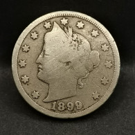 5 CENTS LIBERTY NICKEL AVEC CENTS 1899 USA - 1883-1913: Liberty