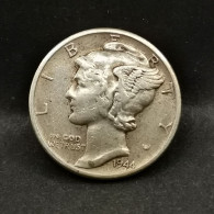 1 MERCURY DIME 10 CENTS ARGENT 1944 PHILADELPHIE USA / SILVER - 1916-1945: Mercury