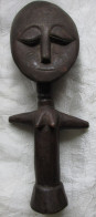 Art Africain Ancienne Poupée Akwaba De Fécondité 353 Gr Hauteur 32,5 Cm (14) - Afrikanische Kunst