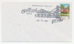 Cover / Postmark USA 1988 Windmill - Mulini