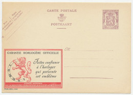 Publibel - Postal Stationery Belgium 1948 Watch - Lion - Uhrmacherei