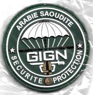 Ecusson PVC GENDARMERIE GIGN SECURITE PROTECTION AMBASSADE ARABIE SAOUDITE - Polizia