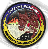 Ecusson PVC SAPEURS POMPIERS FERRIERES LE GUE NUAILLE ST SAUVEUR 17 - Brandweer