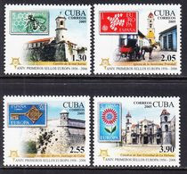 2005 Cuba Europa Stamps On Stamps Complete Set Of 4 MNH - Unused Stamps