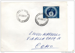 1967 LETTERA CON ANNULLO COMO - 1961-70: Marcofilia