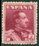 SPAIN 1922-30 4p CARMINE ALFONSO XIII* - Unused Stamps