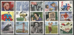 USA 1998 Celebrate The Century "The 1930s" - SC.3185 A/O Cpl 15v Set VFU Condition - Usados