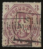 Preussen   .   Michel .  19   .    O  .   1865     .    Gestempelt - Used