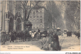 AFTP1-06-0034 - NICE - Avenue De La Gare - Eglise Notre-dame - Schienenverkehr - Bahnhof