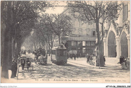 AFTP1-06-0016 - NICE - L'avenue De La Gare - Notre Dame - Schienenverkehr - Bahnhof