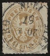 Preussen   .   Michel .  26 (2 Scans)     .    O  .   1867 .    Gestempelt - Used