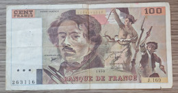 100 Francs Delacroix 1990 - 100 F 1978-1995 ''Delacroix''