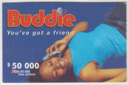 ZIMBABWE - Buddie - You've Got A Friend, Z$50 000, Exp.date 31/12/2004 , Used - Zimbabwe