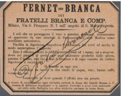 Fernet Uso Branca Dei Fratelli Branca E Comp. - Alcoli E Liquori