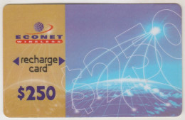 ZIMBABWE - Recharge Card, Econet Wireless Mobile Refill Z$250, Exp.date  31/12/1999, Used - Simbabwe