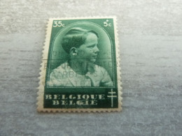 Belgique - Prince Baudouin - Surchargé - 35c.+5c. - Vert - Oblitéré - Année 1937 - - Oblitérés