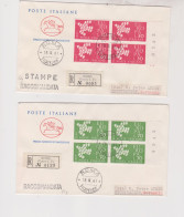 ITALY 1961 ROMA  EUROPA CEPT FDC Covers Registered To Germany - 1961-70: Marcofilia