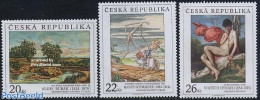 Czech Republic 2004 Paintings 3v, Mint NH, Nature - Horses - Art - Bridges And Tunnels - Modern Art (1850-present) - N.. - Altri & Non Classificati