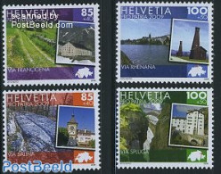 Switzerland 2009 Pro Patria 4v, Mint NH, Sport - Various - Mountains & Mountain Climbing - Maps - Art - Architecture -.. - Nuovi