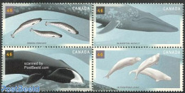 Canada 2000 Whales 4v [+], Mint NH, Nature - Sea Mammals - Unused Stamps