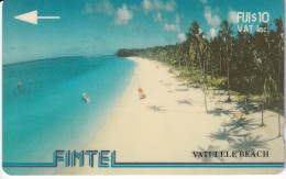 TARJETA DE LAS FIJI DE VATULELE BEACH DE $10  (4CWFA) PLAYA - Fiji