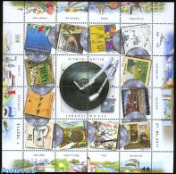 Israel 2011 LP Covers 12v M/s, Mint NH, Performance Art - Music - Unused Stamps (with Tabs)