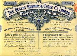 The ECCLES RUBBER & CYCLE Company. Limited - Agriculture