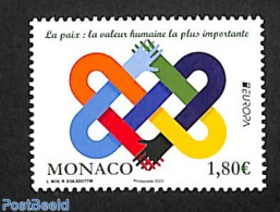 Monaco 2023 Europa, Peace 1v, Mint NH, History - Various - Europa (cept) - Peace - Joint Issues - Unused Stamps