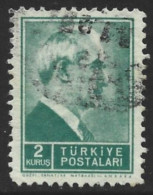 Turkey 1942. Scott #878 (U) President Inönü - Gebraucht