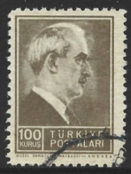 Turkey 1942. Scott #893 (U) President Inönü - Gebraucht